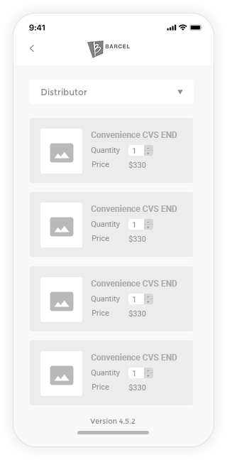 Barcel POS Wireframes