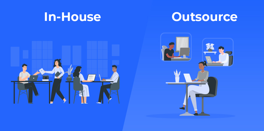 Outsourcing your product to an agency vs In-House Development